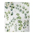 thumbnail image 1 of ASHLEIGH Throw Blanket Warm Cozy Print Flannel Watercolor Pattern Eucalyptus Hand Floral Silver Dollar Seeded and Baby Comfortable Soft for Bed Sofa and Couch 50x60 Inches, 1 of 1