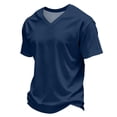 thumbnail image 2 of LWavelet V Neck Mens T-Shirts Short Sleeve Summer Comfort Shirts for Men Classic Casual Summer Basic Tee Shirt, 2 of 6