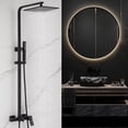 thumbnail image 2 of Exposed Pipe Shower System Set Combo, 3-Functional Exposed Shower Fixtures with Brass Valve, 2 of 5