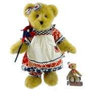 14.00In Glory B Bearsworth W/Buttons, Fabric, Americana Pull Toy Teddy Bear 4015946