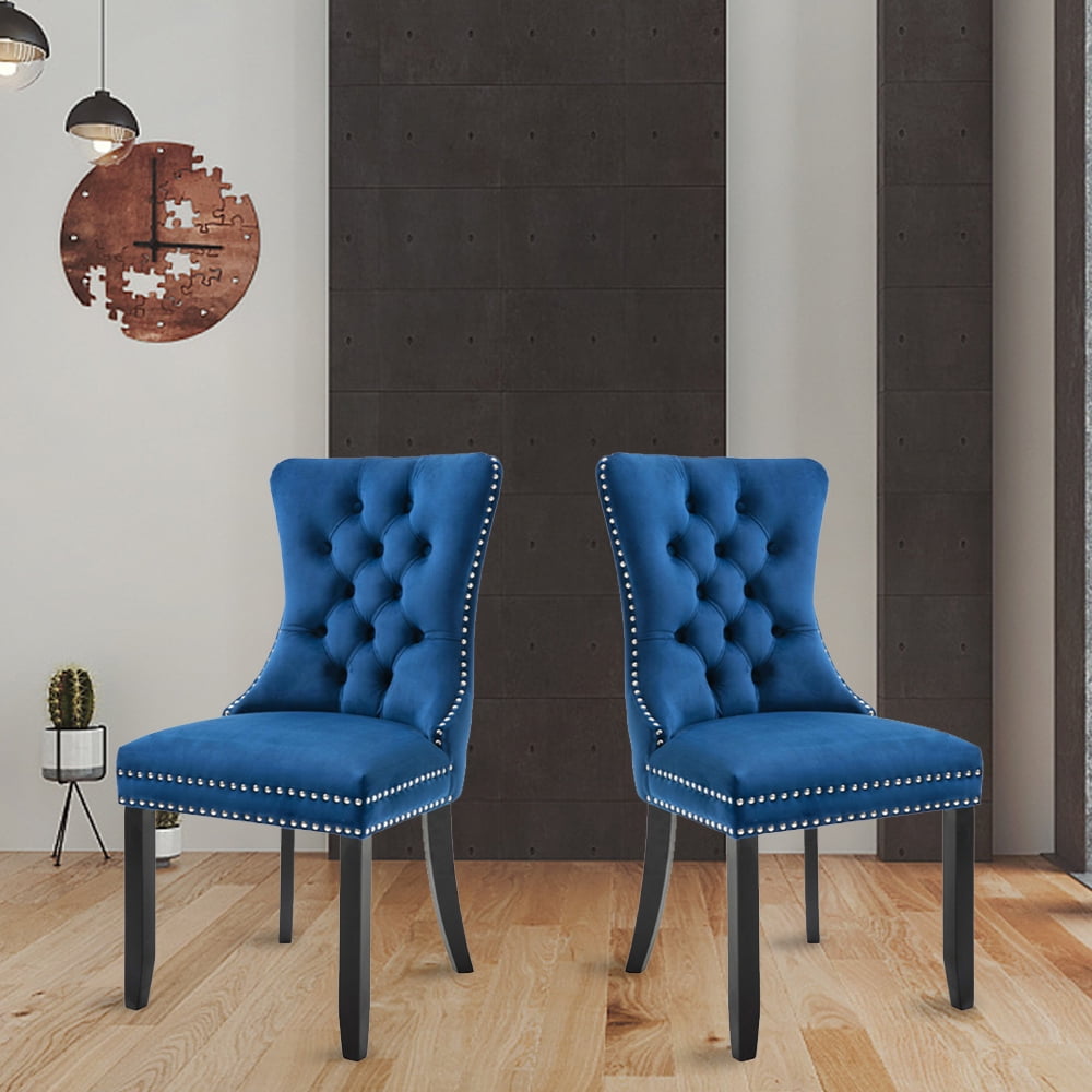 2PCS Tufted Dining Chair, High-end Upholstered Parsons Dining Chair
