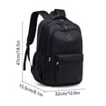 thumbnail image 3 of Gyujnb School Backpack, Black Backpack for School College and Travel: Bookbag with 8 Compartments, Backpack for School, 3 of 5