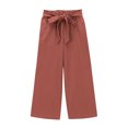 thumbnail image 5 of LADIGASU Girls Pants Casual Smocked High Waist Pant Loose Wide Leg Long Trousers 4-14 Years, 5 of 8
