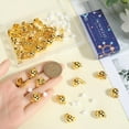thumbnail image 3 of 1set 40pcs Brass Earring Findings for Non-Pierced Ears 40pcs Plastic Clip on Earring Pads Golden 6~19x6~12x5~11mm Hole: 1~3mm, 3 of 6