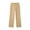 Khaki A, variant on Asxite Girls Solid Pants School Uniform Casual Fall Winter Elastic Back Waist Pocket Straight Leg Bottom