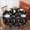 Game Controller Black, variant on Game Controller Black Pattern Round Tablecloth 70"x70", Wrinkle Resistant Wipeable Table Cover for Kitchen Dining Room Picnic Patio and Party