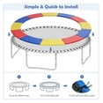 thumbnail image 4 of Trampoline Spring Cover, 8/10/12/14/15/16FT Trampoline Replacement Safety Pad, Waterproof & Tear-Resistant All-Weather Trampoline Accessories, No Holes for Poles, 4 of 9