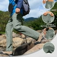 thumbnail image 4 of Xcmzpl Fishing Hiking Pants for Men Waterproof Quick Dry Pants for Wading Big and Tall Lightweight Breathable Outdoor Cargo Pants with Pocket, 4 of 6