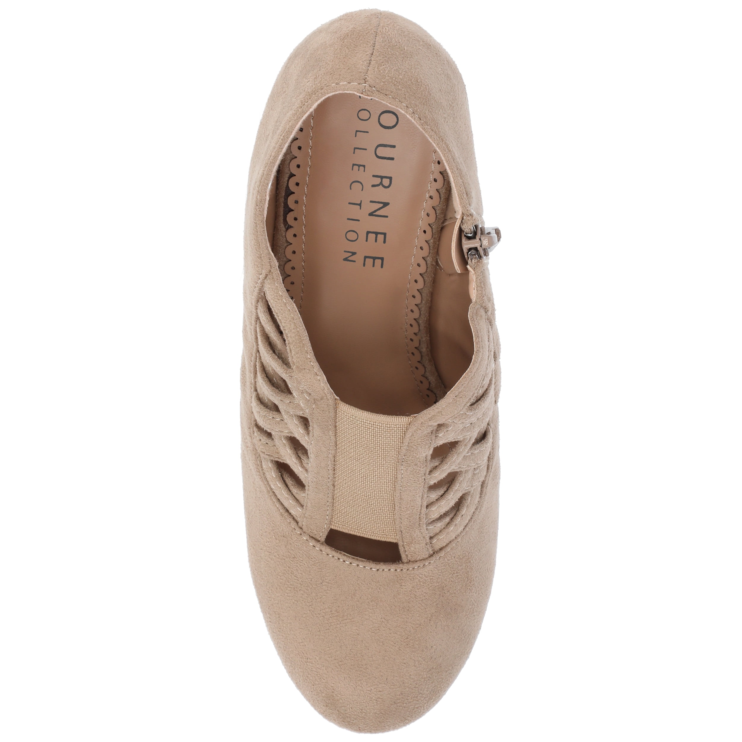 Journee Womens Piper Inside Zip Block Heel Booties, Widths Available