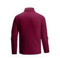 thumbnail image 5 of GuangCheng George Men Classic Ribbed Knit Turtleneck Sweaters Soft Warm Thick Winter Wear Solid Color Versatile Casual Outerwear Tops,Wine,L, 5 of 5