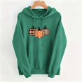 thumbnail image 3 of TKLPEHG Thanksgiving Sweatshirts for Women Fashion Long Sleeve Hoodies with Pocket Cute Pumpkin Graphic Fall Tops Hooded Drawstring Casual Pullover (Army Green,L), 3 of 6