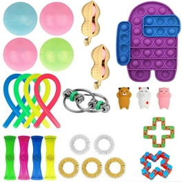 30Pcs/Set Mini Pop Fidget Toys Pack Its Keychain Wrap Pop Bulk Toy Relieve  Anxiety Stress for Kids Adult Kit Brinquedos