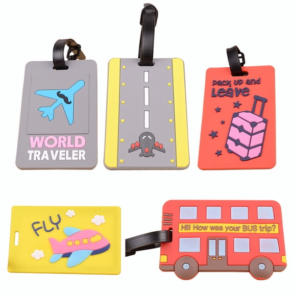 HONITANO 5Pcs Travel Suitcase Bag Tag Connect Luggage with Assorted Color 11.8 x 2.6 x 0.4in