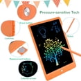 thumbnail image 3 of Tableta de escritura LCD Tablero de garabatos, Bloc de escritura de tableta de dibujo colorido de 10 pulgadas, Regalos para niñas Juguetes para niñas de 3 4 5 6 7 años (Naranja) oso de fresa Electrónica, 3 of 5