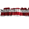thumbnail image 4 of 2" Wide Large Stripes Cotton Curtain Sleeve Topper Window Treatment, 4 of 5