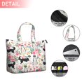 thumbnail image 2 of Husky Dog Flower Floral Travel Tote Bags for Women Carry On,Large Weekender Bags for Women Travel,Multi Functional Duffle Bag for Work,Shopping,Sports, 2 of 5
