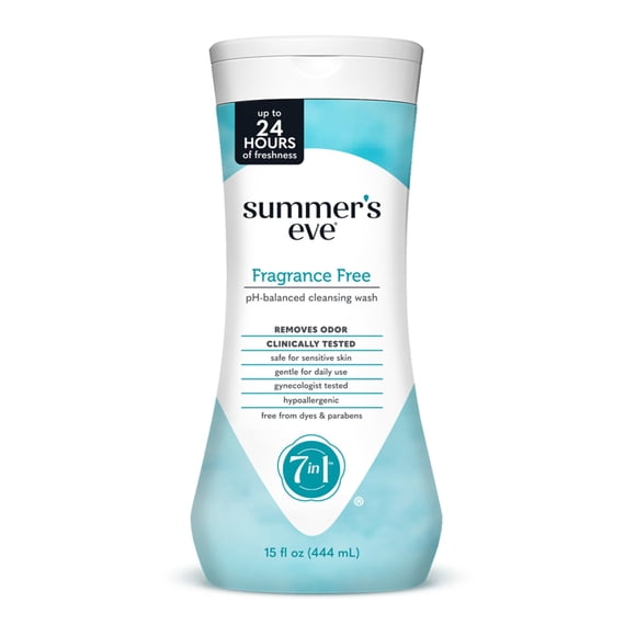 Gel de baño femenino Summer's Eve sin fragancia, 450 ml