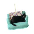 thumbnail image 1 of Adorno acrílico de gato negro para Navidad, divertido accesorio fotográfico para amantes de los gatos. Estilo A, 1 of 9