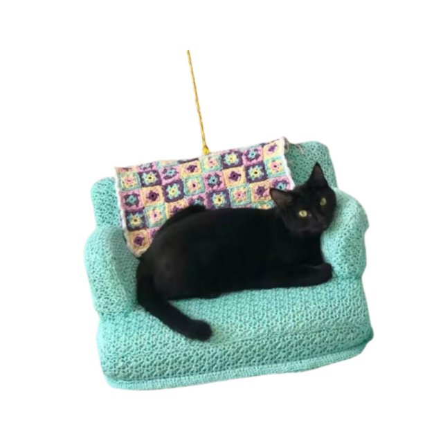 Adorno acrílico de gato negro para Navidad, divertido accesorio fotográfico para amantes de los gatos. Estilo A