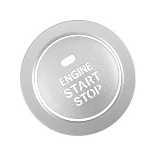 Unique Bargains Engine Start Stop Button Cover Trim Sticker Kit for  Mercedes Benz a Class Aluminum Alloy Silver Tone 