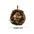 thumbnail image 1 of Árbol de Navidad Decoraciones 10cm Bosque Animales Decoración Árbol de Navidad Colgante Regalo de Vacaciones, 1 of 6