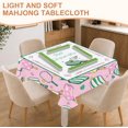 thumbnail image 2 of Pink and Green Pickleball Martini Mahjong Tablecloth 55" x 55" Tablecloth , Table Cloth and Table Covers, Stain Resistance Polyester Table Cover for, 2 of 6