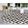 thumbnail image 7 of Jill Zarin Outdoor Collection Area Rug - Napa (5' 3" Round Charcoal Gray/Ivory), 7 of 7