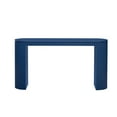 thumbnail image 4 of Harper & Bright Designs Modern Fluted Console Table Curved Sofa Table Narrow Entryway Table with Vertical Stripe for Entrance Hallway Living Room, Navy, 4 of 11