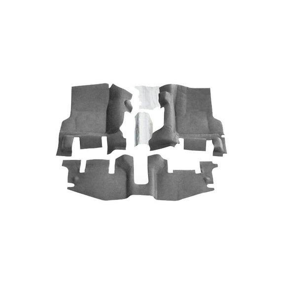 BedRug by RealTruck Jeep Kits - BedTred | Compatible with 2007 - 2010 Jeep Wrangler JK 2 Door | Charcoal Grey, BTJK07F2