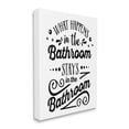 thumbnail image 3 of Stupell Industries What Happens In Bathroom Silly Decorated Typography Graphic Art Gallery Wrapped Canvas Print Wall Art, Design by Lettered and Lined, 3 of 7