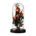 thumbnail image 2 of Halloween Decorations LED Light Up Black Rose Skull Skeleton Hand in Glass Dome Battery-Operated Tabletop Decor with Fairy Lights Spooky Gothic Party Decor Gifts For Mom Wife Her, 2 of 6