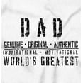 thumbnail image 2 of Dad Genuine World's Greatest Father Men's Graphic T Shirt Tees Brisco Brands S, 2 of 5