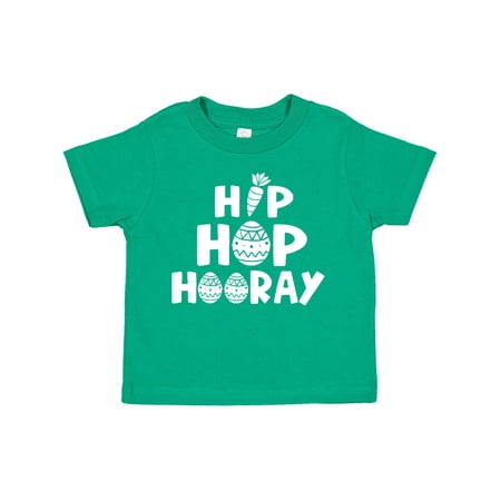 

Inktastic Easter Hip Hop Hooray with Eggs and Carrot Gift Toddler Boy or Toddler Girl T-Shirt