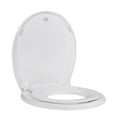 thumbnail image 3 of Round Toilet Seat with Toddler Seat Built In, Family Toilet Seat in Glossy White, 3 of 8