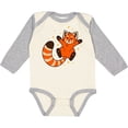 thumbnail image 3 of Inktastic Cute Red Panda with Sparkles Boys or Girls Long Sleeve Baby Bodysuit, 3 of 5