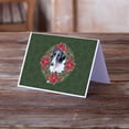 thumbnail image 2 of Caroline's Treasures Borzoi Poinsetta Wreath Christmas Greeting Cards with Envelopes, 5" x 7" (8 Count), 2 of 2