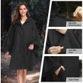 thumbnail image 4 of SaphiRose Unisex Rain Poncho Hooded Waterproof Raincoat Jacket for Adults Women Men, 4 of 6