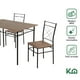 thumbnail image 2 of Juego De Comedor 4 Sillas Mesa Estructura Metalica y Tablero MDF Kingshouse cafe, 2 of 7