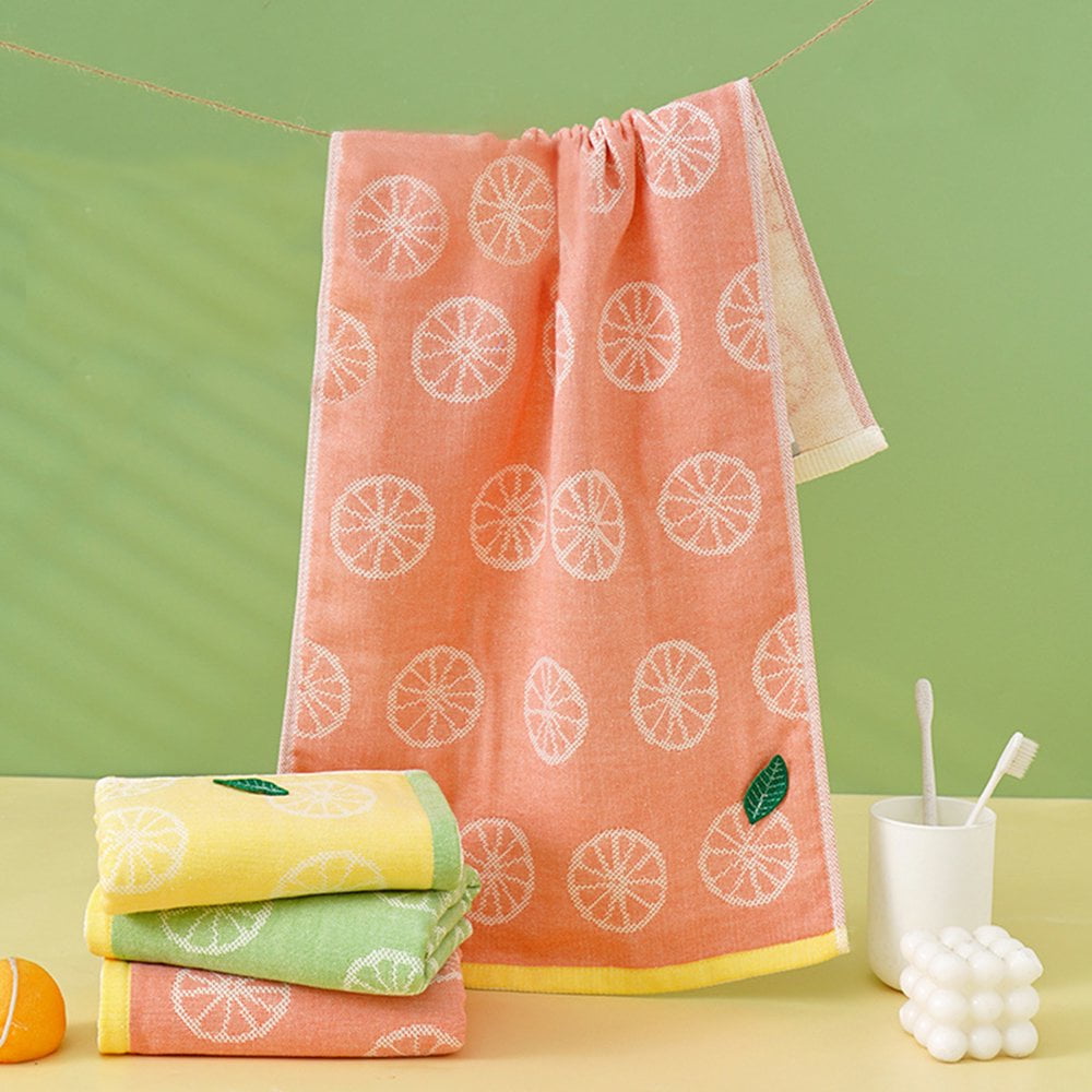 Lot De 5 Serviettes Enfant Mignonnes - Microfibre Très Absorbante - Forme Animaux Avec Anneau Suspendu