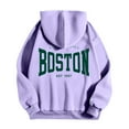 thumbnail image 4 of MHFRRA Sudadera con Capucha y Estampado de Letras para Una Comodidad Elegante y Uso Diario Gris, 4 of 5