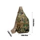 thumbnail image 2 of Bolso bandolera de camuflaje Mochila pectoral de estilo militar - Bolso de hombro bandolera ligero para caminatas, viajes, uso diario | 4 compartimentos | Correa ajustable | 7"x2.3"x11.8" | Unisex, 2 of 5