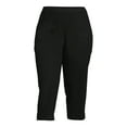 thumbnail image 4 of JMS Just My Size by Hanes Women's Plus Snap Hem Pull On Cropped Pants, 23" Inseam, Sizes 0X-4X, 4 of 6
