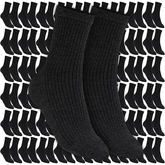 Winter Socks Bulk for Homeless Donations Moisture Wicking Crew Socks for Unisex Adult Men