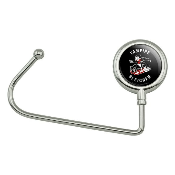 Vampire Sleigher Slayer Funny Humor Purse Bag Hanger Holder Hook