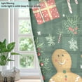 thumbnail image 4 of Yayeee Window Curtains Light Filtering 63"x52" Grommet Panel Pair Home Living Room Decor, Beige Christmas Gingerbread, 4 of 7