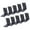 Black, variant on Heavy Duty 90 Degree Steel L Brackets Not rusts Steel Brackets Reinforcement Brackets for Wood Connection & Projects
