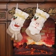 thumbnail image 1 of Fiudx Media Navideña Artesanal con Motivos Navideños Tradicionales, Ideal para Decorar El Hogar, Ideal para Chimeneas, Escaleras y Árboles de Navidad, Como Portaregalos Navideños, Color Blanco, 42 X, 1 of 7