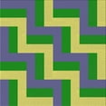 thumbnail image 1 of Ahgly Company Indoor Square Patterned Green Novelty Area Rugs, 3' Square, 1 of 6