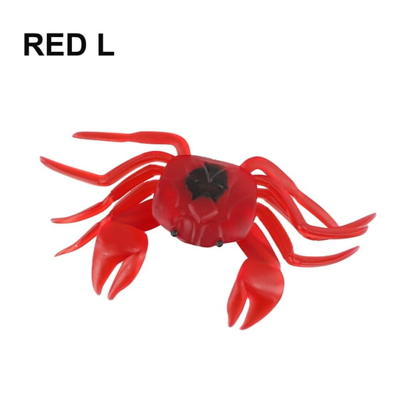 Yimiti 7/14Cm Crab Soft Lure Sea Fishing Equipment Artificial Crab Bait Trap,Red L