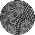 thumbnail image 1 of Ahgly Company Machine Washable Indoor Round Transitional Gunmetal Gray Area Rugs, 5' Round, 1 of 7